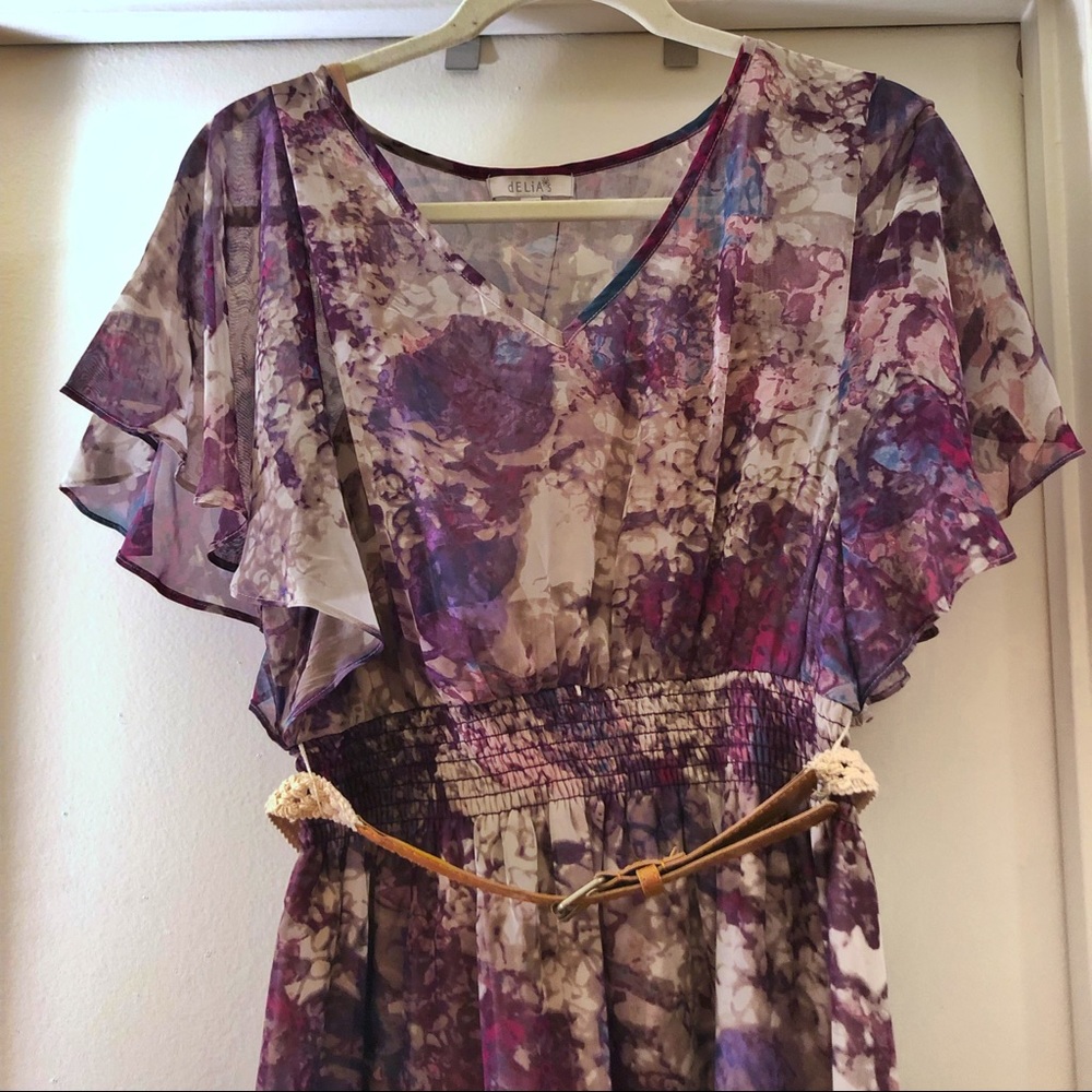 Delia’s Flutter Sleeve Dress - Picture 3 of 7